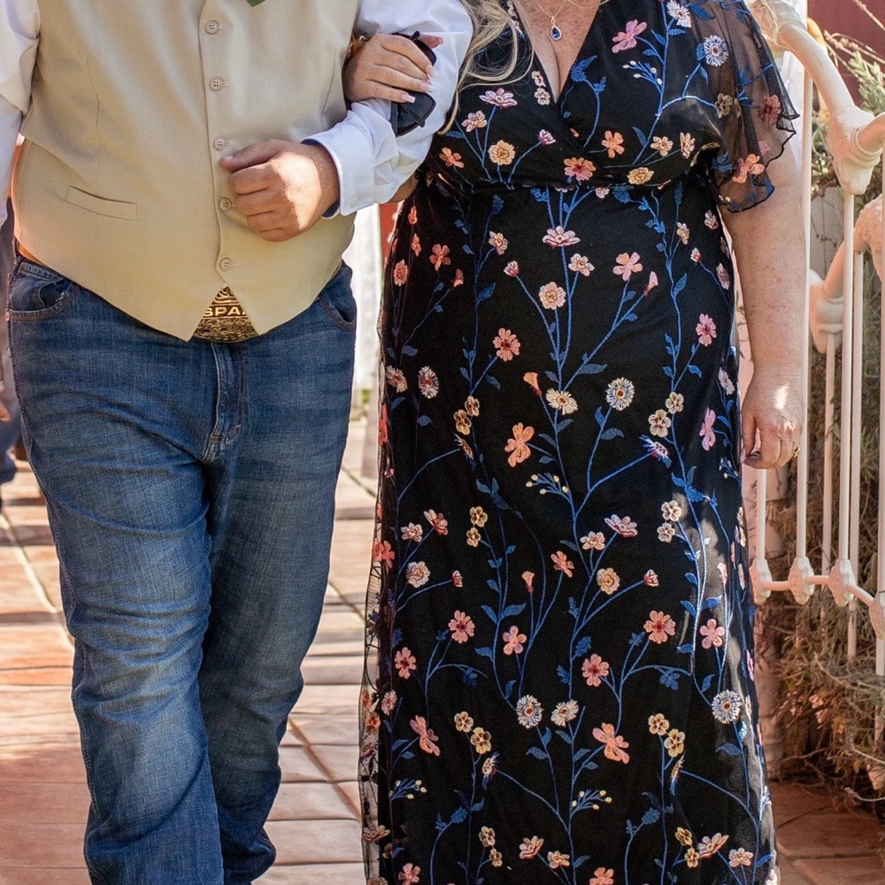 Kiyonna Black Floral Maxi Dress - Picture 8 of 9